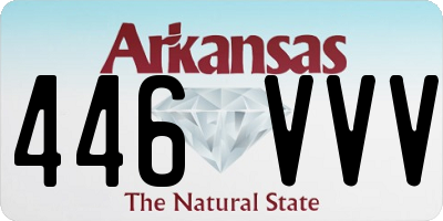 AR license plate 446VVV