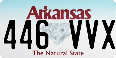 AR license plate 446VVX