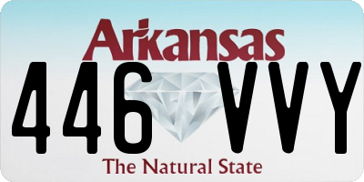 AR license plate 446VVY