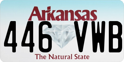 AR license plate 446VWB