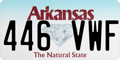 AR license plate 446VWF