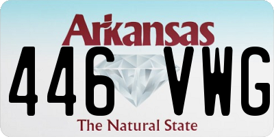 AR license plate 446VWG