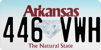 AR license plate 446VWH