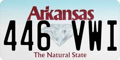 AR license plate 446VWI