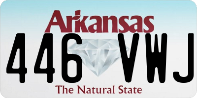 AR license plate 446VWJ