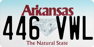 AR license plate 446VWL