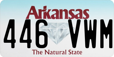 AR license plate 446VWM