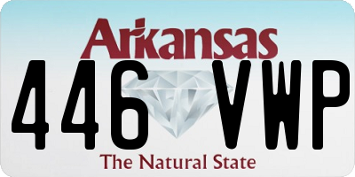 AR license plate 446VWP