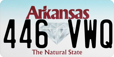 AR license plate 446VWQ
