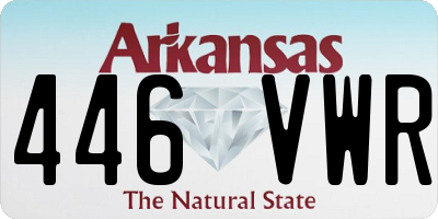 AR license plate 446VWR