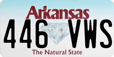 AR license plate 446VWS