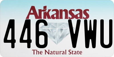 AR license plate 446VWU