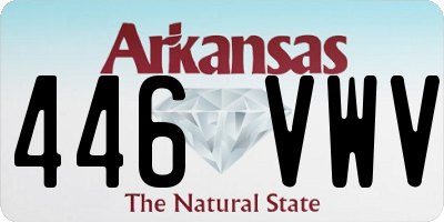 AR license plate 446VWV
