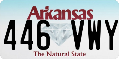 AR license plate 446VWY