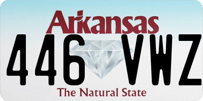 AR license plate 446VWZ