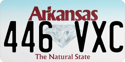 AR license plate 446VXC