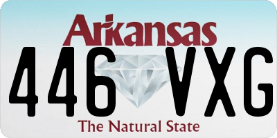AR license plate 446VXG