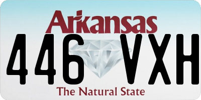 AR license plate 446VXH
