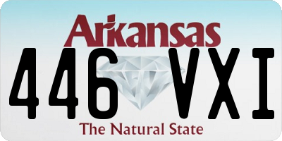 AR license plate 446VXI