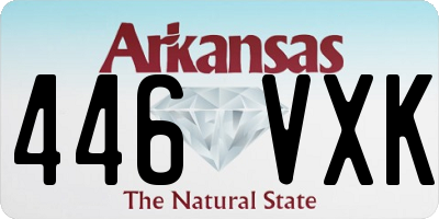 AR license plate 446VXK