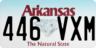 AR license plate 446VXM