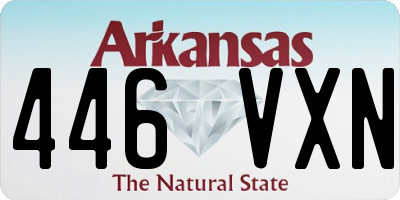 AR license plate 446VXN