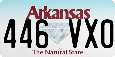 AR license plate 446VXO