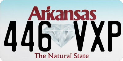 AR license plate 446VXP