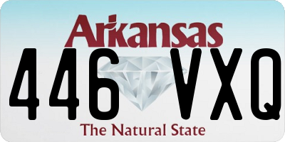AR license plate 446VXQ