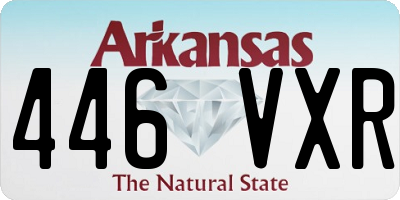 AR license plate 446VXR