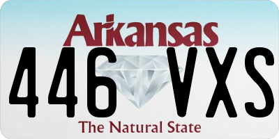 AR license plate 446VXS