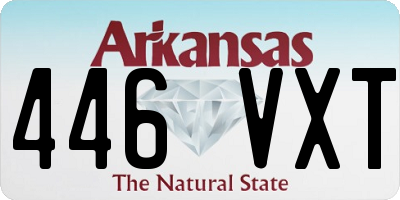AR license plate 446VXT