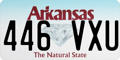 AR license plate 446VXU