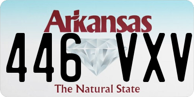 AR license plate 446VXV
