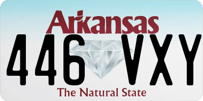 AR license plate 446VXY