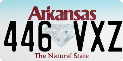 AR license plate 446VXZ