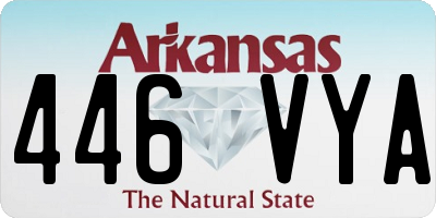 AR license plate 446VYA