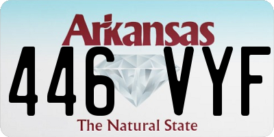 AR license plate 446VYF