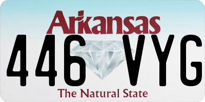 AR license plate 446VYG