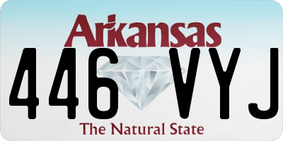 AR license plate 446VYJ