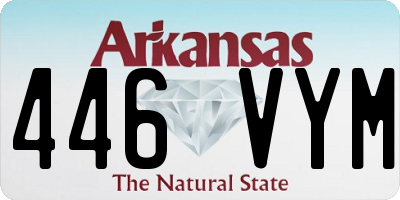 AR license plate 446VYM
