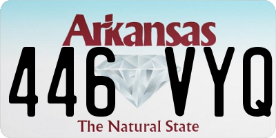 AR license plate 446VYQ