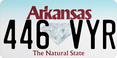 AR license plate 446VYR
