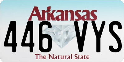 AR license plate 446VYS