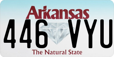 AR license plate 446VYU