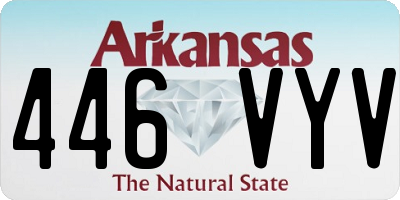 AR license plate 446VYV