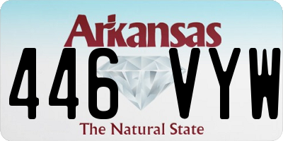 AR license plate 446VYW