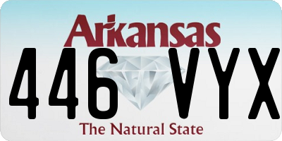AR license plate 446VYX