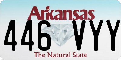 AR license plate 446VYY