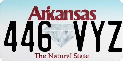 AR license plate 446VYZ